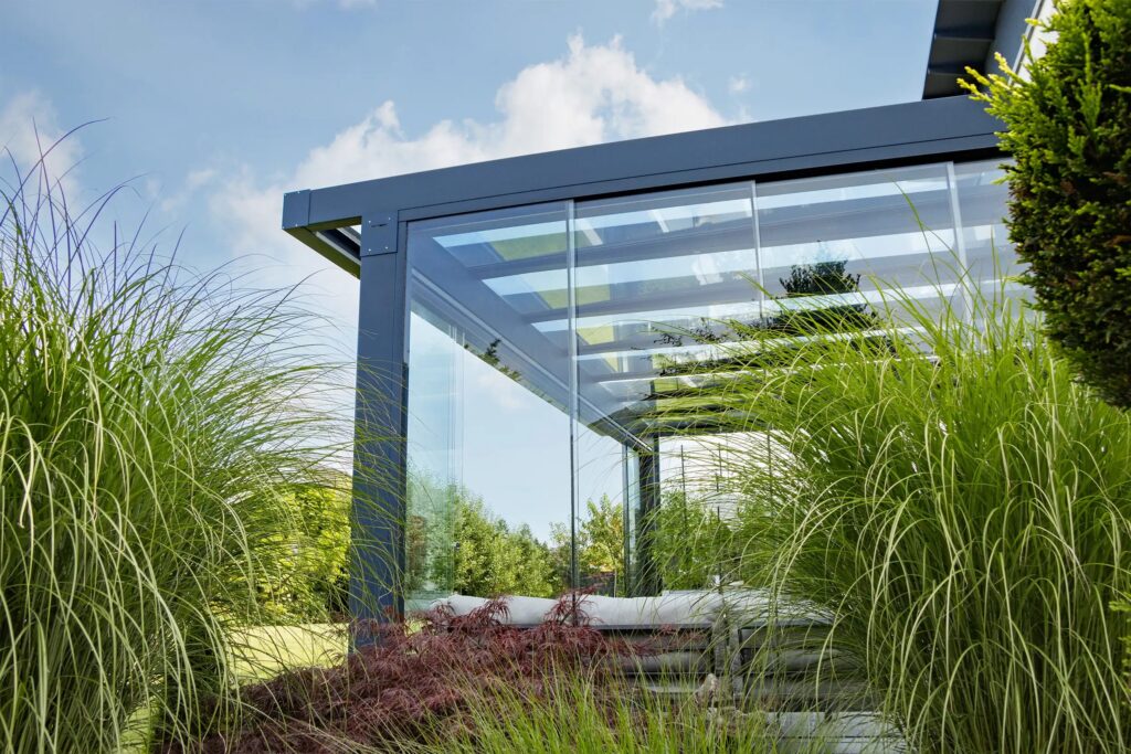 #Lasitus terassi #Lasitus liukuva panoraama #Lasikatto Ultraline Classic